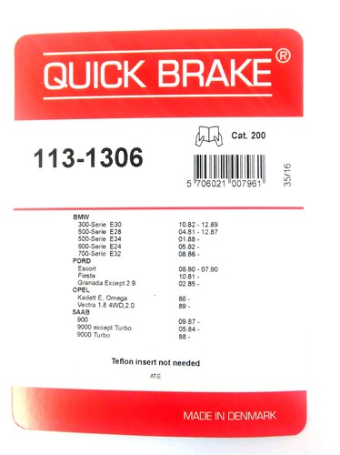 Quick brake 113 1306 kit - quick,