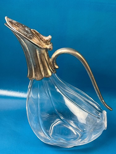 Vintage glass and silver - glass,