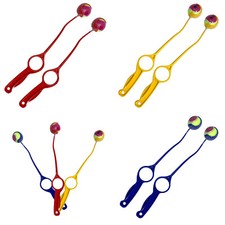 Dog Ball Thrower Multipacks Launcher with Tennis Balls Pet Toy 54cm in 2pk/3pk