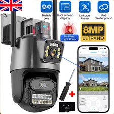 8MP 4K Wireless IP Camera WIFI Outdoor CCTV PTZ Smart Home Security IR Cam IP66