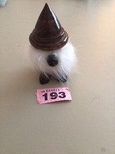 Hand Made Wooden Hairy Gonk / Gnome ornament - "Jimmy "