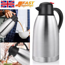 2L Insulated Kettle Stainless Steel Thermal Jug Cold Hot Water Thermos Flask UK