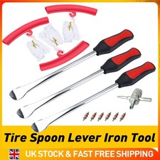 Motorcycle Tire Wheel Changing Spoons Lever Iron Rim Protector Valve Tool E