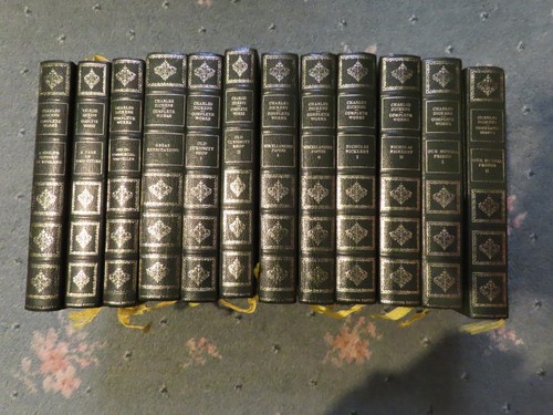 Leather gilt books from - leather,