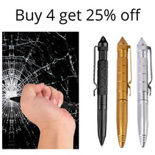 Tactical Pen Glass Breaker EDC | Personal Safety Self Defence Pen