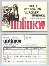 Ham Radio QSL QSO Postcard