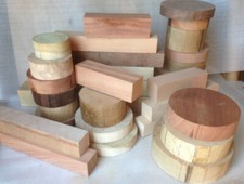 Woodturning Timber Hardwood Blanks Bowl & Square Turning 20kg Sack Carriage Free