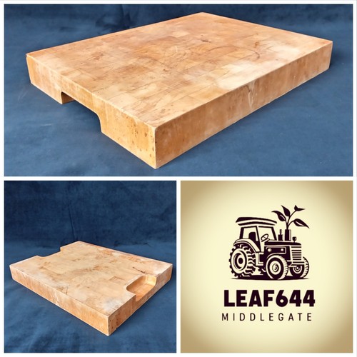 Vintage wooden butchers block - butchers,
