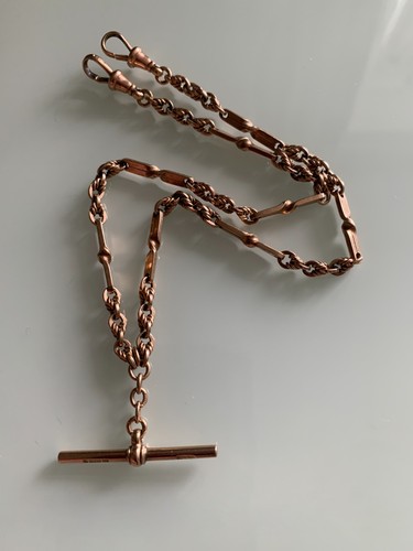 Antique 9ct gold fob - fob, chain