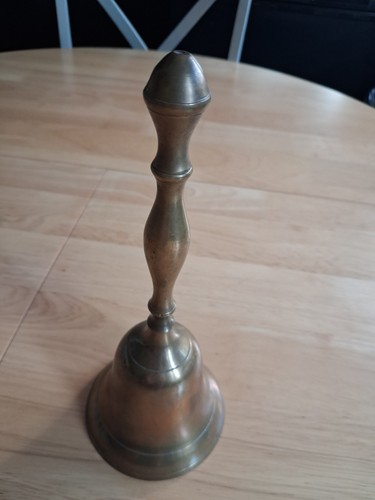 Vintage brass hand bell - vintage,