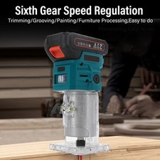 For Makita 18V Battery 6 Speeds Cordless Brushless Wood Trimmer Compact Router