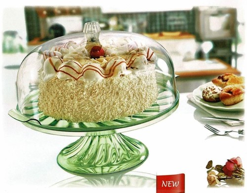 Clear plastic cake stand - clear, with