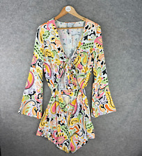 Never Fully Dressed Dress Womens Size UK 10 Paisley Print Belle Playsuit New