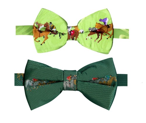 Horse jockey racing woven - &,
