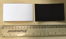 Gloss White Dry Wipe  Flexible Magnetic Labels 100mm x 60mm - 20 tiles