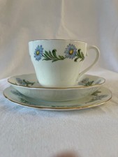 Mayfair Bone China England Floral Tea Trio ✅ 1123