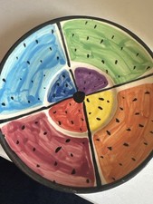 Mary Rose Young Pottery - Fruit Slice Saucer - Signed And Dated 1992