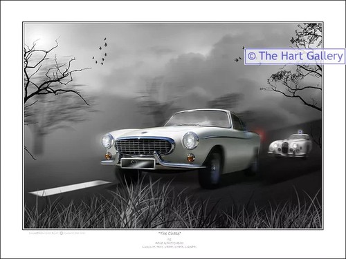 Volvo p1800 car - volvo, art