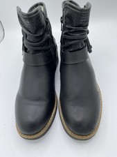 Womens Black Leather Boots