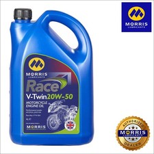 Morris Race V-Twin 20W-50 Harley Davidson JASO MA Mineral Engine Oil - 4L