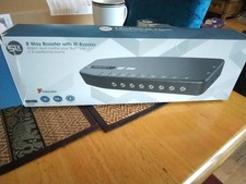 Signal Booster SLx 8 Way TV Amplifier HD TV/FM/DAB Signal 4G Filter IR Bypass