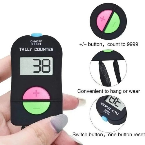 Digital clicker counter - counter, hand