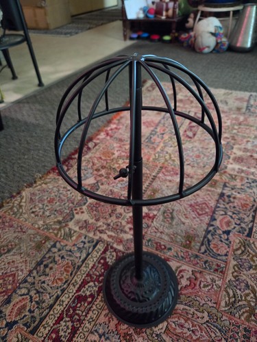 Metal hat cap wig stand - metal,