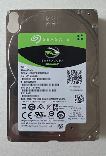 Seagate barracuda 5tb - 5tb, 2.5"