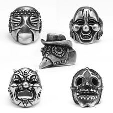 Slipknot Inspired Mask Rings -