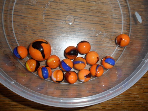 Colourful glass marbles x - 45,