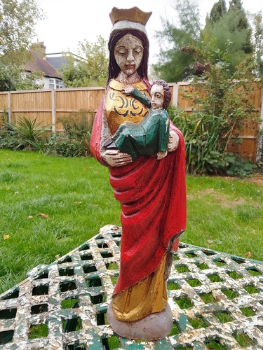 Vintage madonna child - madonna, statue