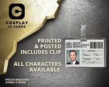 James Bond 007 | ID Badge | Costume Cosplay Prop | Fancy Dress | ID Card