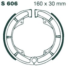 S606 EBC Quad Brake Shoes