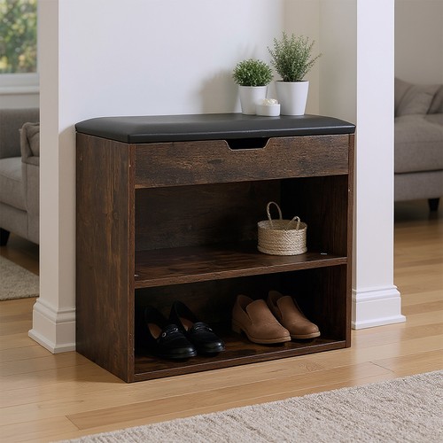 Shoe bench hallway wooden - hallway,