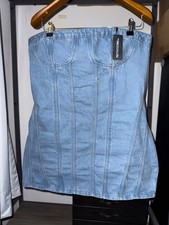 pretty little thing blue denim