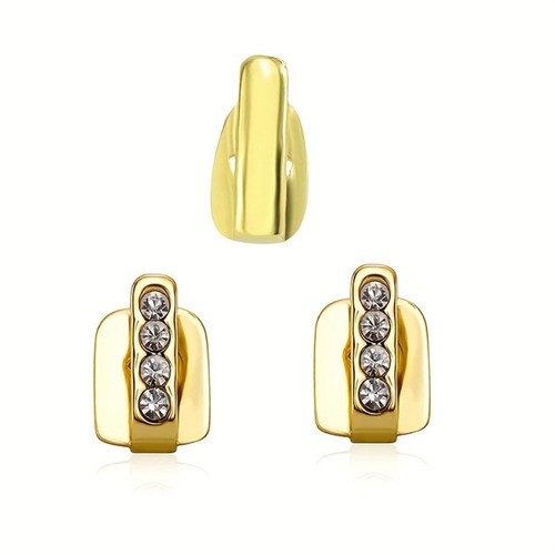 3pcs shiny zircon - tooth, caps
