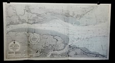 VINTAGE ADMIRALTY  CHART. No
