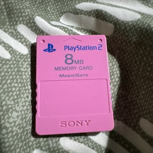 Pink ps2 memory card - memory,