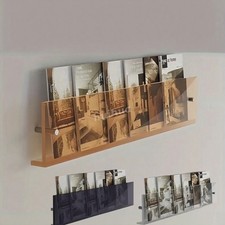 Acrylic Wall-mounted Bookshelf