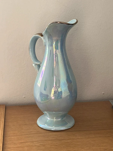 Vintage light blue lustre - blue,