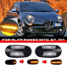 2x Black Side Indicator LED