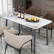 Large Glossy Marble Dining