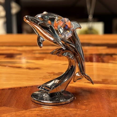 Swarovski crystal dolphin - swarovski,