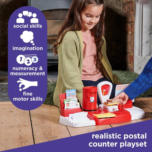Post office set realistic - office,