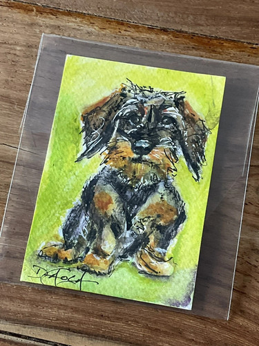 Watercolor aceo painting - watercolor,