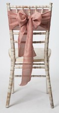 Rose Gold Linen Wedding Chair