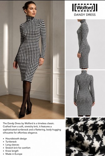Wolford dandy dress black - dress, m
