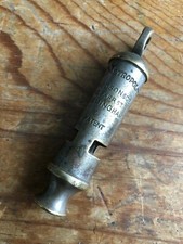 Antique Collectable Metropolitan Police Whistle J Hudson, 13 Barr St, Birmingham