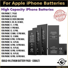 For iPhone Battery SE 7 8+ X XR XS 11 12 13 14 15 16 Pro Max Battery Replacement