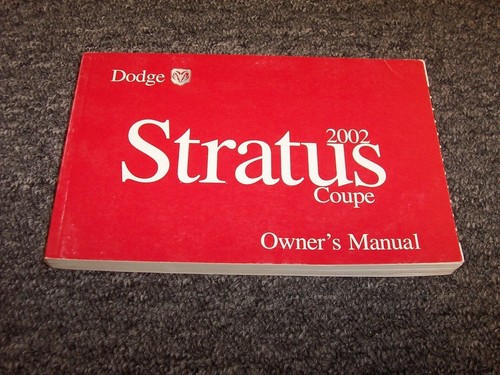 2002 dodge stratus coupe owner - 2002,